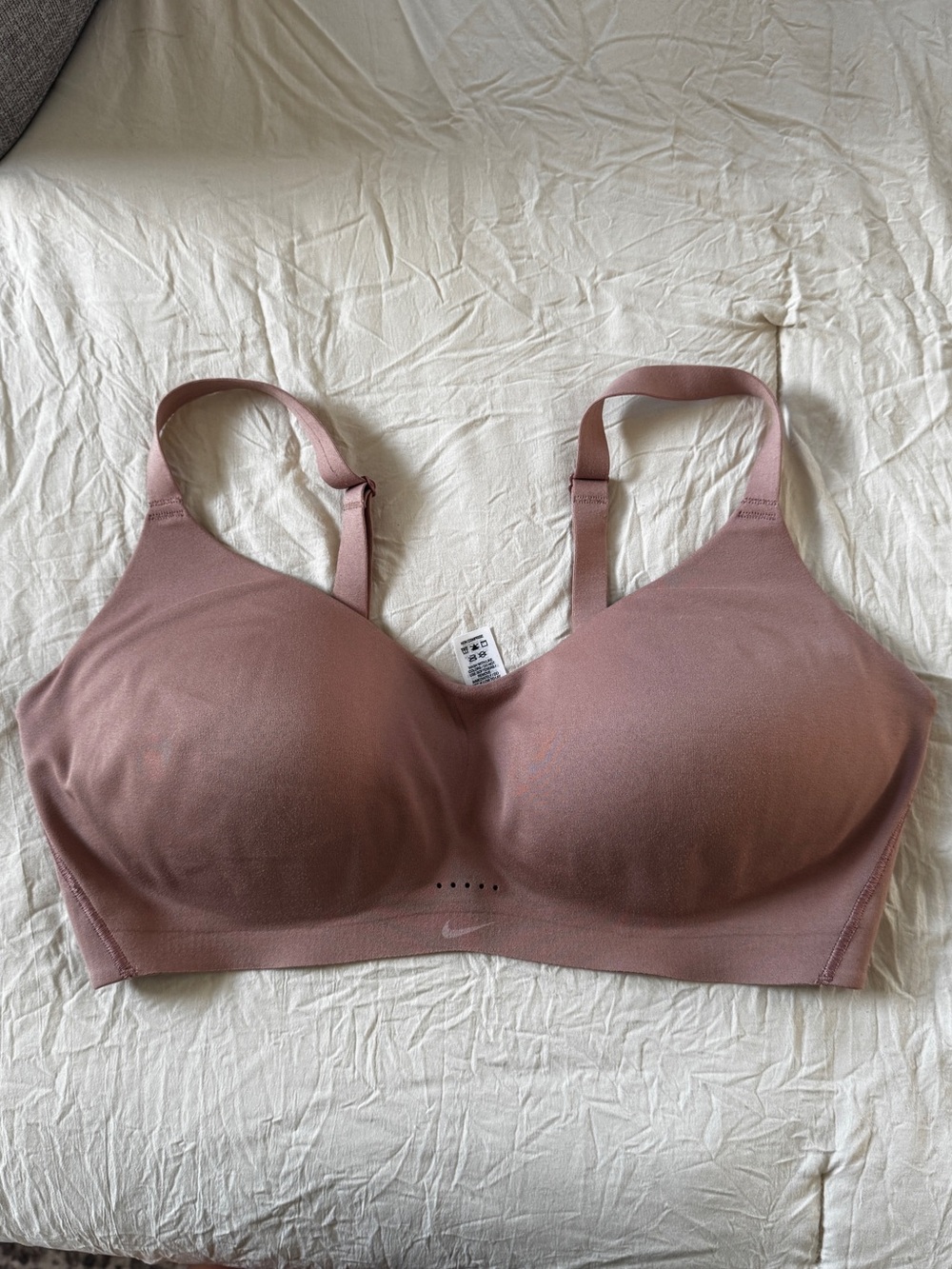 Nike Women's Dusty Rose Wireless Molded Sports Bra